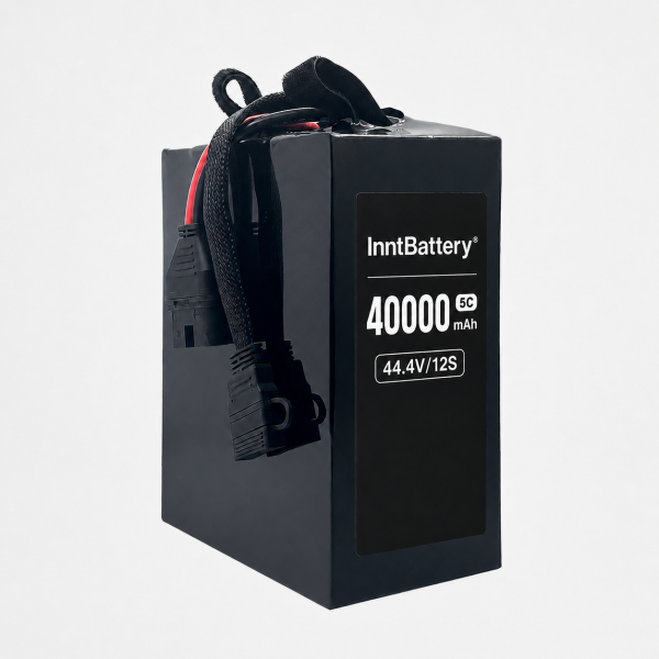 22.2V / 44.4V 40Ah 330Wh/kg 半固态 LiPo 无人机电池组