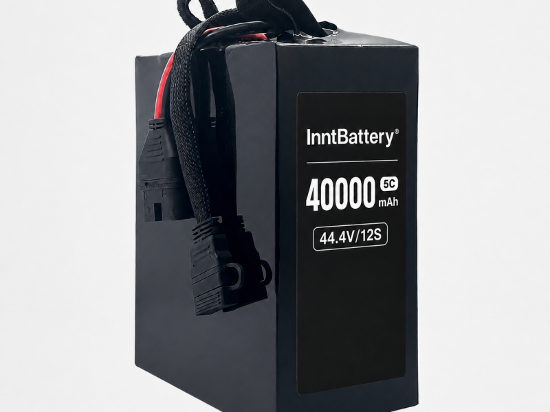 22.2V / 44.4V 40Ah 330Wh/kg 半固态 LiPo 无人机电池组