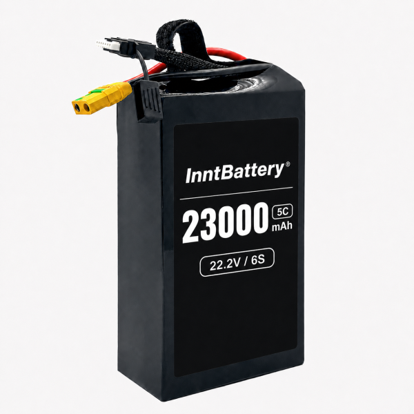 22.2V / 44.4V 23Ah 330Wh/kg 半固态 LiPo 无人机电池组
